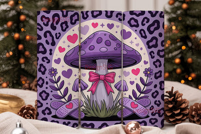 Whimsical Mushroom 20oz Tumbler Wrap Sublimation DesignSVG 