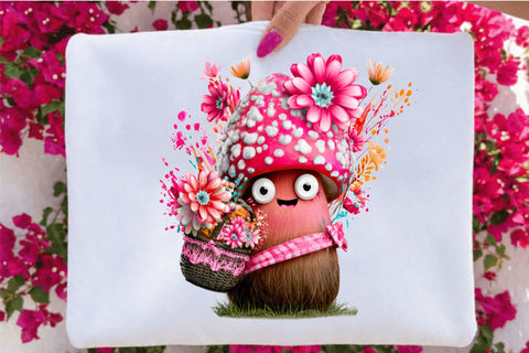 Whimsical Mushroom Clipart Bundle. Sublimation SVGArt 