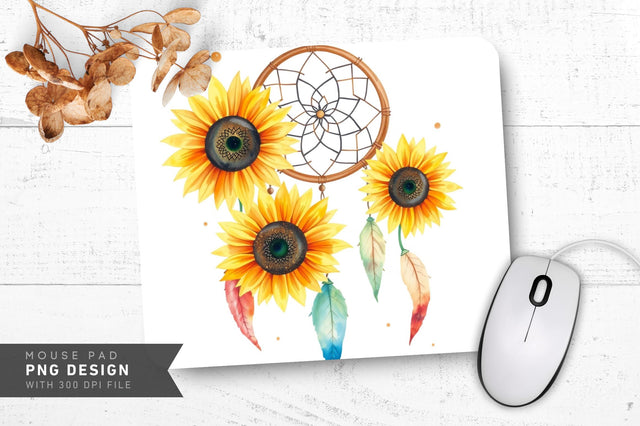 Whimsical Pastel Blossoms Mousepad Sublimation Regulrcrative 