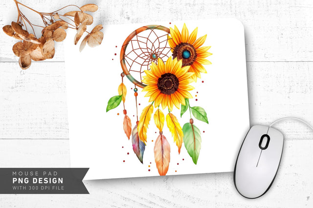 Whimsical Pastel Blossoms Mousepad Sublimation Regulrcrative 