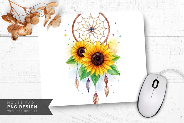 Whimsical Pastel Blossoms Mousepad Sublimation Regulrcrative 