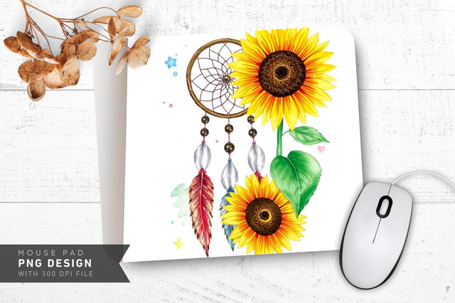 Whimsical Pastel Blossoms Mousepad Sublimation Regulrcrative 