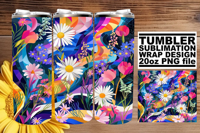 Whimsical Petal Dreams 20oz: Dreamy whimsical petals Sublimation afrosvg 