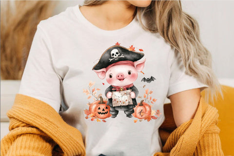Whimsical Pink Halloween PNG Clipart Sublimation SVGArt 