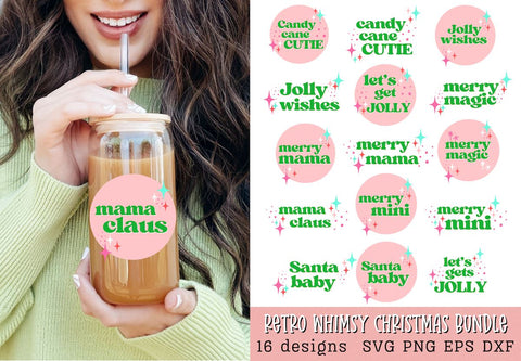 Whimsical Retro Holiday SVG Set SVG So Fontsy Design Shop 