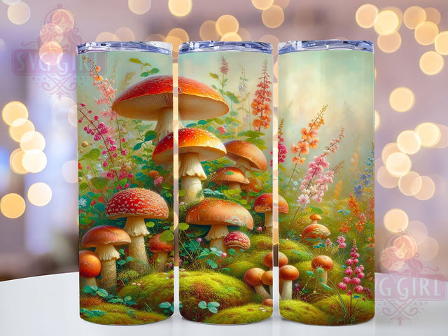 Whimsical Rustic Mushroom Cottage Tumbler, Cottagecore Tumbler, Rustic Mushroom Wrap, Whimsical Cottage Wrap, Country Cottage Wrap, Sublimation Design, Trendy Gift Idea Sublimation SvggirlplusArt 