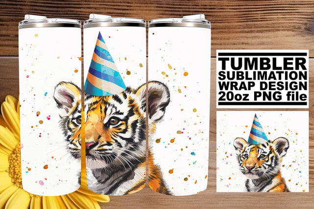 Whimsical Safari Celebration: Birthday Tumbler Wrap Sublimation afrosvg 