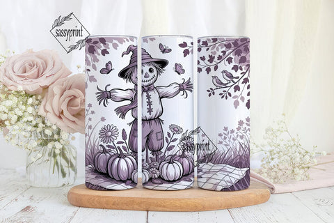 Whimsical Scarecrow 20oz Tumbler Wrap Sublimation sassyprint 