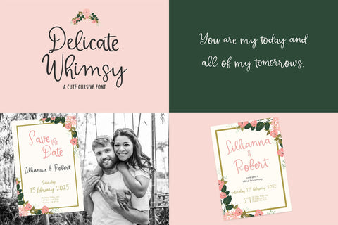 Whimsical Script Font Mini Bundle Font Beck McCormick 