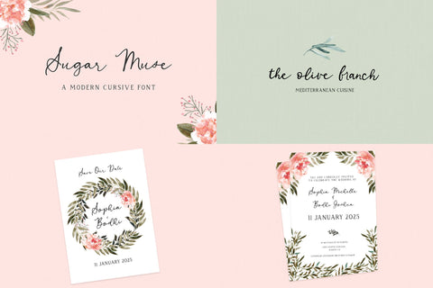 Whimsical Script Font Mini Bundle Font Beck McCormick 