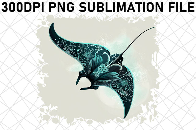 Whimsical Sea Creature Watercolor Design for Sublimation Sublimation afrosvg 