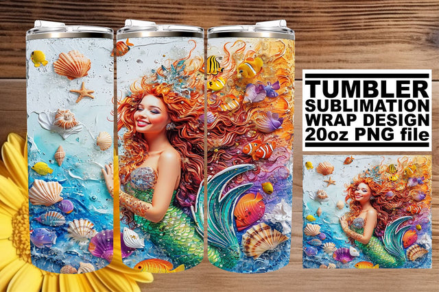 Whimsical Sea Siren Design Collection Sublimation afrosvg 