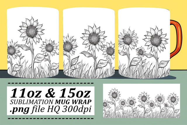 Whimsical Spring Bloom Gala Mug Sublimation Sublimation afrosvg 