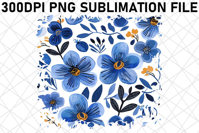 Whimsical Spring Sublimation Pattern, Vibrant Flower PNG Design, Blooming Delight, Garden Vibes Sublimation afrosvg 