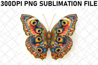 Whimsical Springtime Butterfly Charm Sublimation afrosvg 