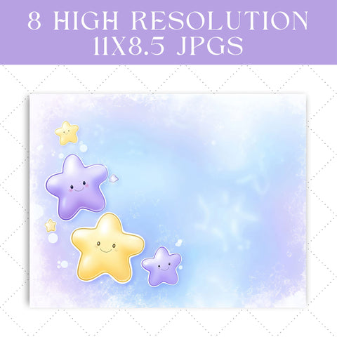 Whimsical Starfish Junk Journal Paper | Printable Junk Journal Paper SVG Paige Cole Studio 