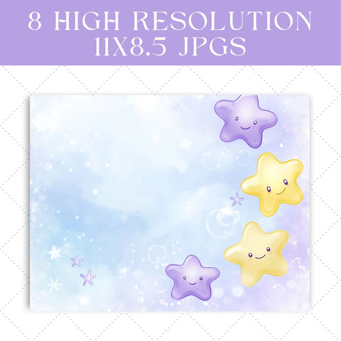 Whimsical Starfish Junk Journal Paper | Printable Junk Journal Paper SVG Paige Cole Studio 