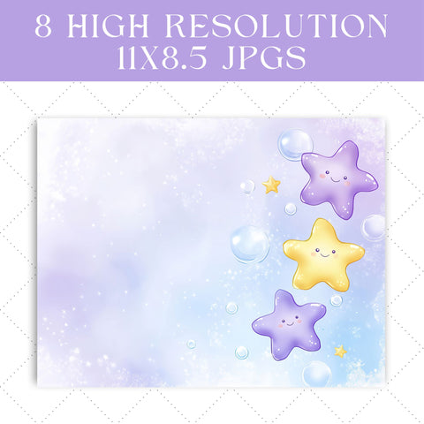 Whimsical Starfish Junk Journal Paper | Printable Junk Journal Paper SVG Paige Cole Studio 