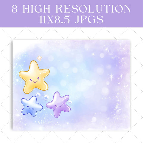 Whimsical Starfish Junk Journal Paper | Printable Junk Journal Paper SVG Paige Cole Studio 