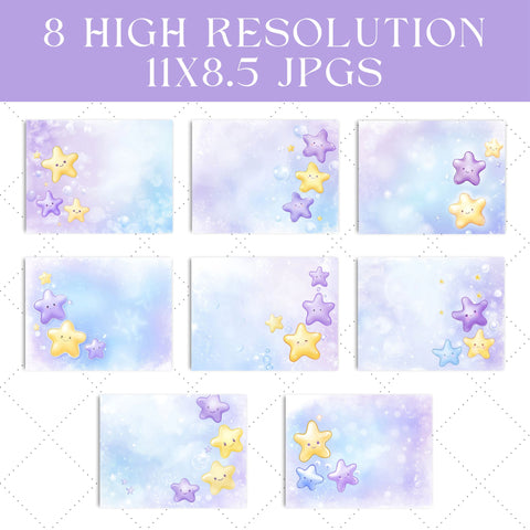 Whimsical Starfish Junk Journal Paper | Printable Junk Journal Paper SVG Paige Cole Studio 