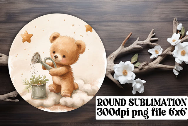 Whimsical Teddy Bear Sublimation Magic Sublimation afrosvg 