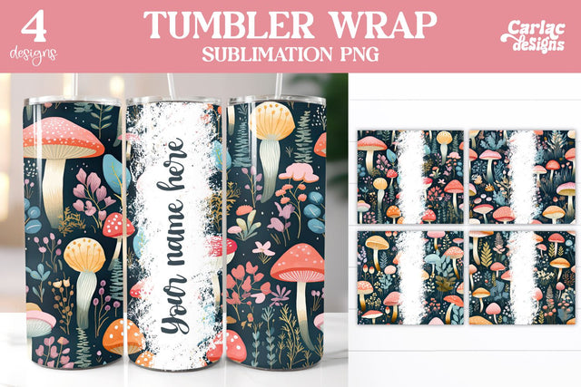 Whimsical Tumbler Sublimation Wrap Sublimation Carla C Designs 