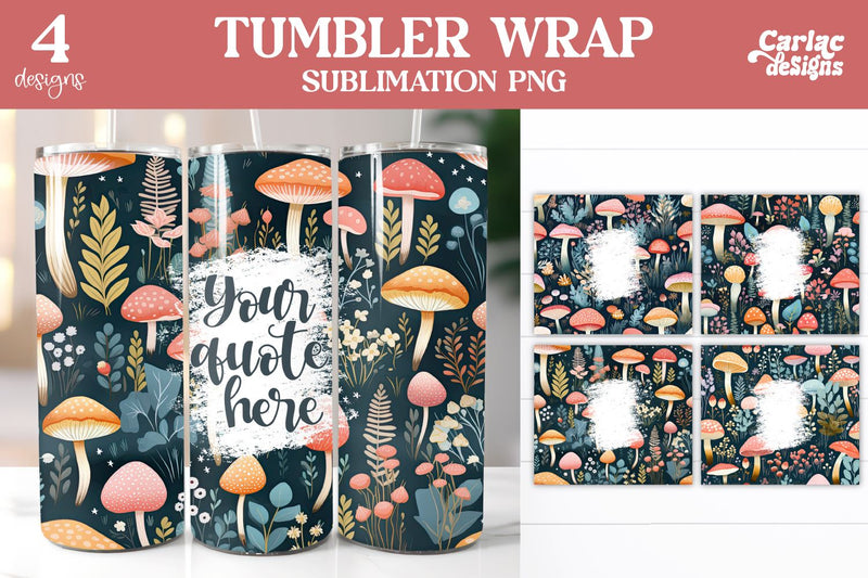 Whimsical Tumbler Sublimation Wrap Sublimation Carla C Designs 