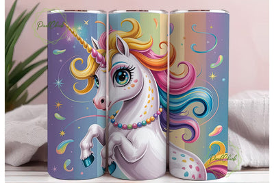 Whimsical Unicorn Dreamland Skinny PNG Sublimation PixelChick 