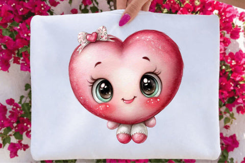 Whimsical Valentine Clipart PNG Bundle Sublimation SVGArt 
