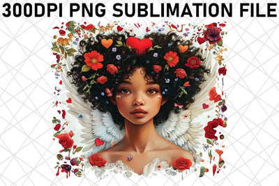 Whimsical Valentine's Wonderland: Watercolor Sublimation Sublimation afrosvg 