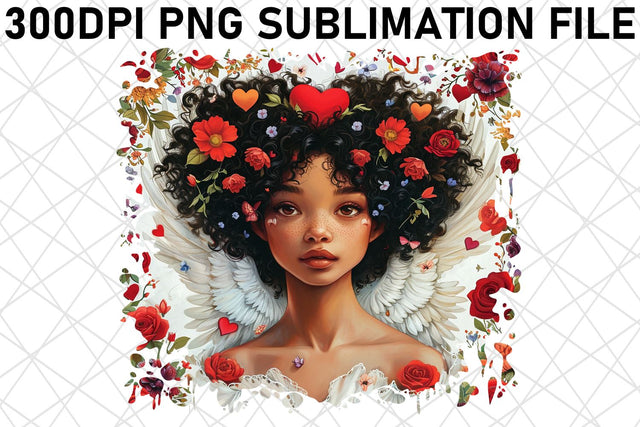 Whimsical Valentine's Wonderland: Watercolor Sublimation Sublimation afrosvg 