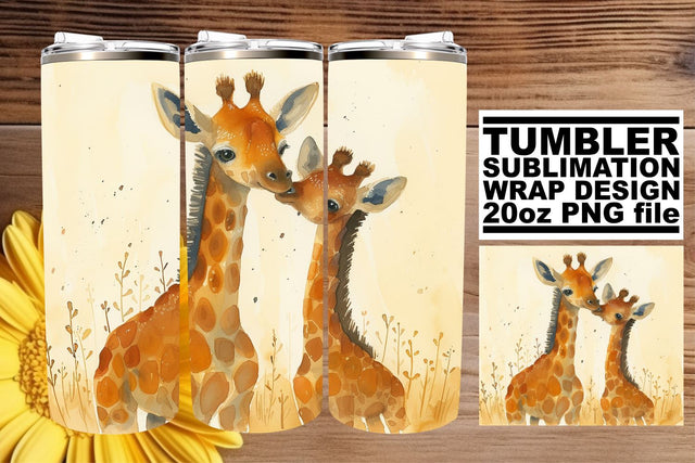 Whimsical Watercolor Mom & Child Tumbler: Mother's Love Sublimation afrosvg 