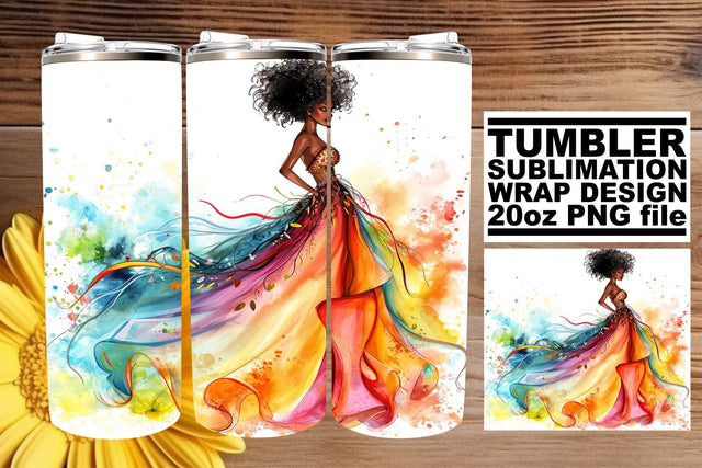 Whimsical Watercolor Wedding Tumbler Wrap: Blissful 20oz Love Sublimation afrosvg 