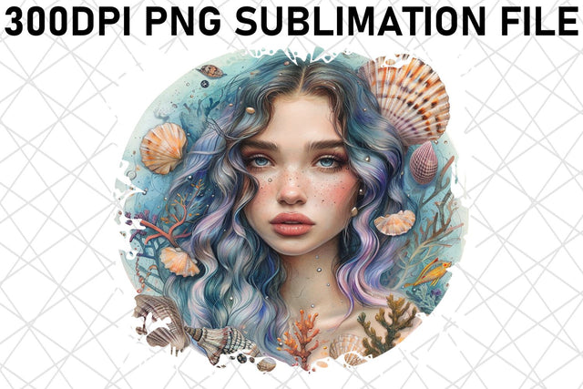 Whimsical Whimsical Mermaid Sublimation Pack Bundle Sublimation afrosvg 