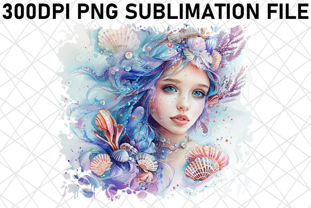 Whimsical Whimsical Mermaid Sublimation Pack Bundle Sublimation afrosvg 