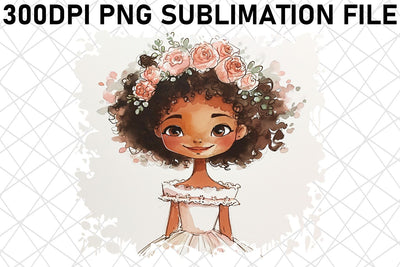 Whimsical Whispers: Watercolor Wedding Art Sublimation afrosvg 