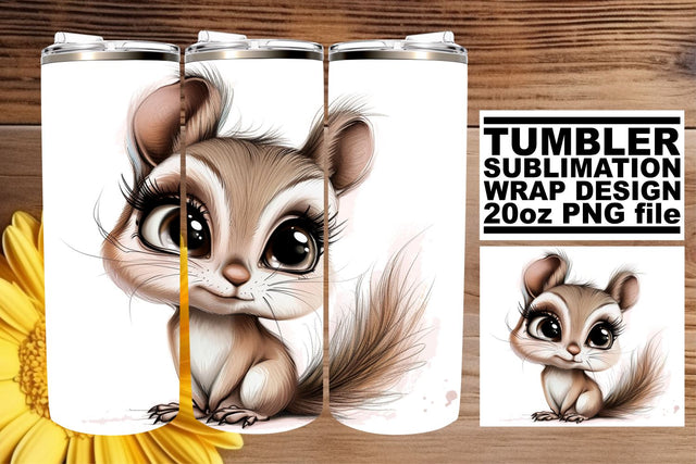 Whimsical Wildlife Tumbler Sublimation Sublimation afrosvg 