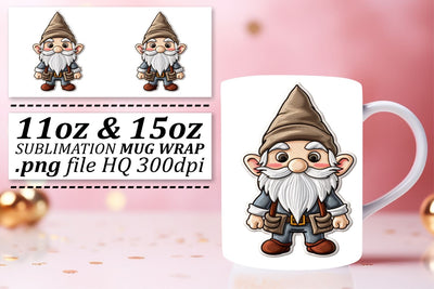 Whimsical Winter Delights: 3D Mug Wrap Sublimation afrosvg 