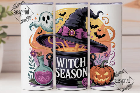 Whimsical Witch 20oz Tumbler Wrap Sublimation sassyprint 