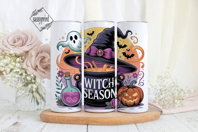 Whimsical Witch 20oz Tumbler Wrap Sublimation sassyprint 
