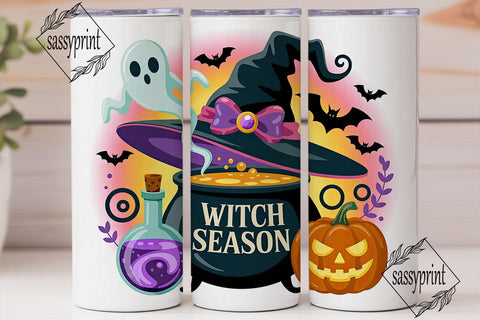 Whimsical Witch 20oz Tumbler Wrap Sublimation sassyprint 