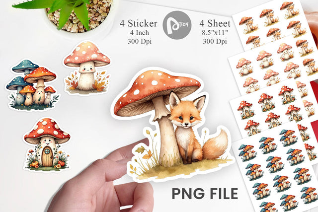 Whimsical Woods Sticker Sublimation artnoy 