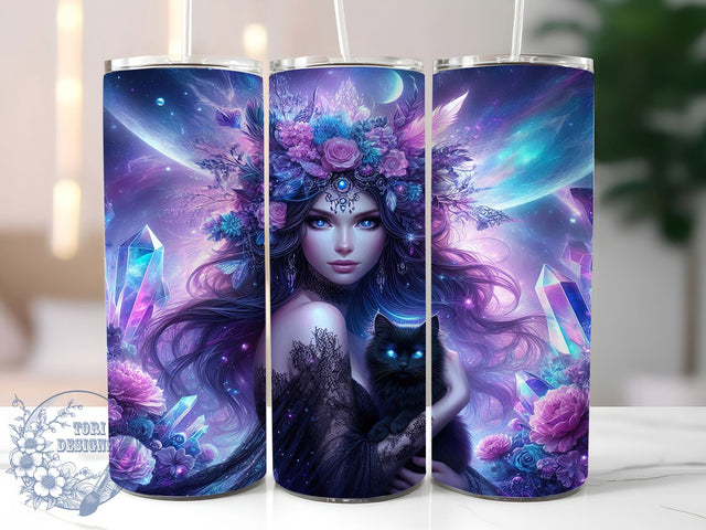 Whimsigoth Celestial Witchy Tumbler, Whimsigoth Aesthetic, Celestial Magic, Witchy Tumbler, 20oz Tumbler Wrap, Skinny Tumbler Png, Sublimation Design Sublimation ToriDesigns 