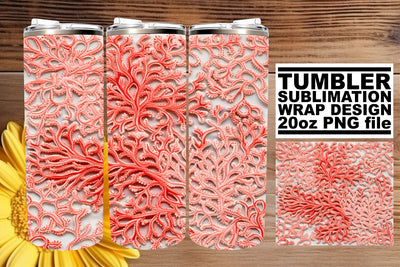 Whimsy and Elegance in 3D: Tumbler Design Delight Sublimation afrosvg 