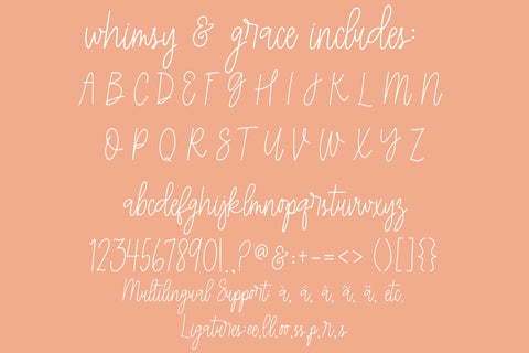 Whimsy & Grace, Cute Handwritten Font for Cricut, Cursive Script Handwriting Font Designing Digitals 