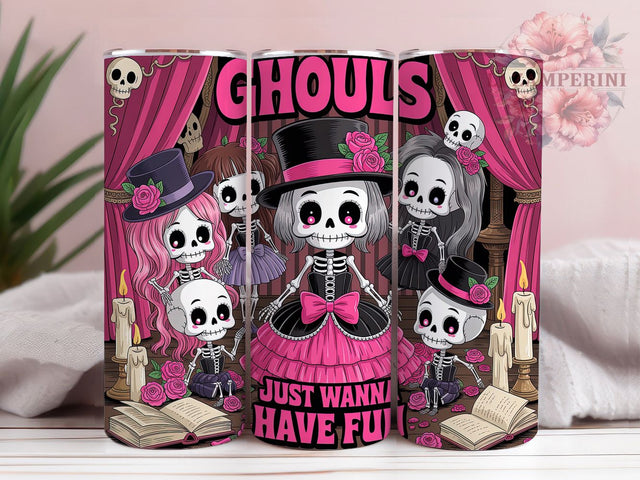 Whimsy Pastel Anime Goth Spooky Tumbler, Anime Ghouls Wrap, Coquette Pastel Cup, 20Oz Sublimation Design, Kawaii Goth Drinkware, Pastel Horror Mug, Cute Spooky Tumbler Sublimation Li Zamperini 