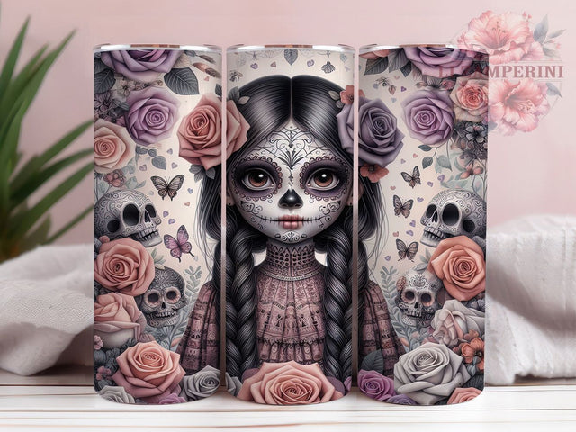 Whimsy Pastel Goth Cute Zombie Halloween Tumbler, Spooky Pastel Halloween Cup Wrap, 20Oz Sublimation Design, Pastel Goth Anime Drinkware, Cute Zombie Coffee Cup, Kawaii Halloween Tumbler, Gothic Pastel Mug Sublimation Li Zamperini 