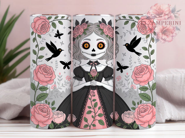 Whimsy Pastel Goth Halloween Tumbler, Muted Pastel Halloween Wrap, Spooky Cute Sublimation, Pastel Goth Drinkware, Soft Gothic Halloween Cup, Kawaii Goth Tumbler, Cute Witchy Pastel Wrap Sublimation Li Zamperini 