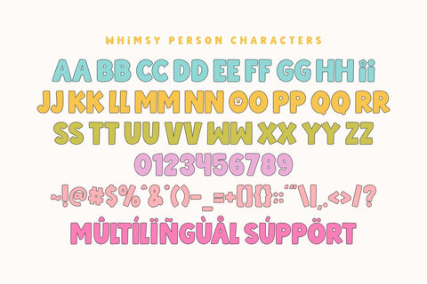 Whimsy Person - Playful Quirky Font Font Masyafi Studio 