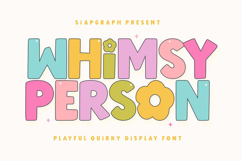 Whimsy Person - Playful Quirky Font Font Masyafi Studio 